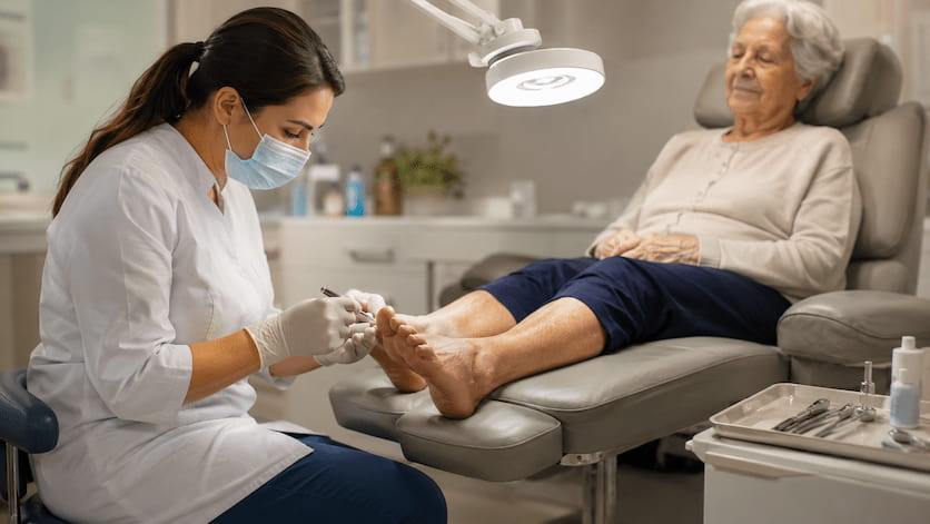 Podologia geriátrica no Tatuapé: evite dor, feridas e incômodos